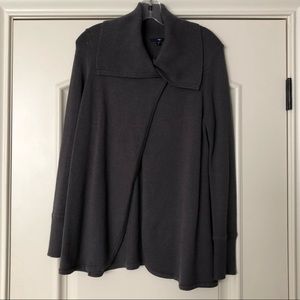 Gray Gap Wrap Sweater